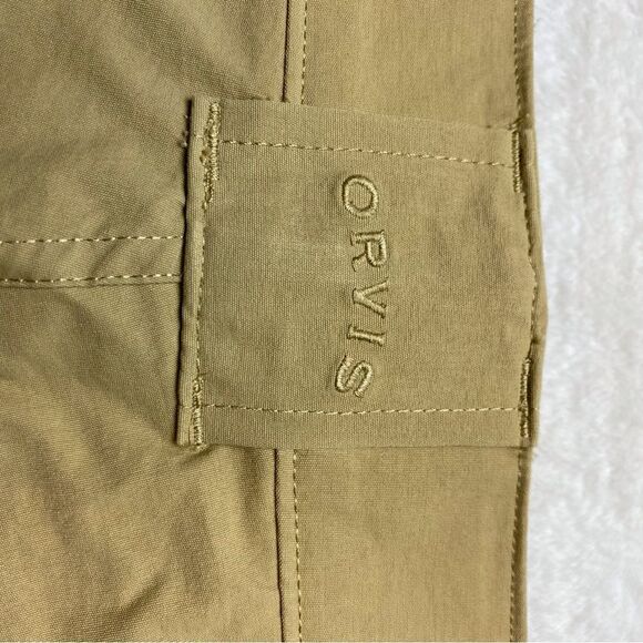 Orvis Khaki Voyager Tech Outdoor Stretch Shorts Size 36 - Picture 8 of 12